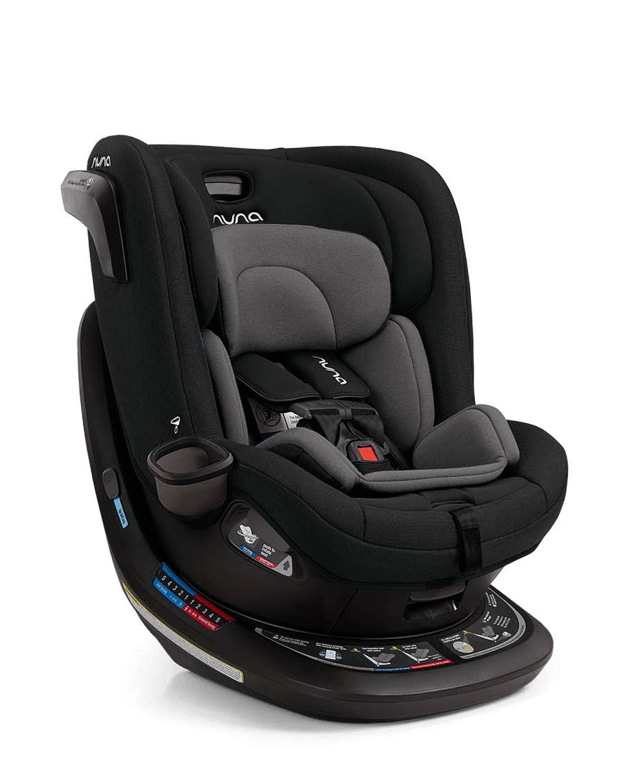 Nuna REVV All-In-One Car Seat - Caviar | Revolutionize Your Child's Safety with a 360-Degree Spin