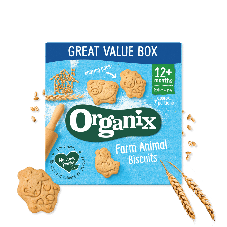 Organix Farm Animal Biscuits for 12+ Months - 100g
