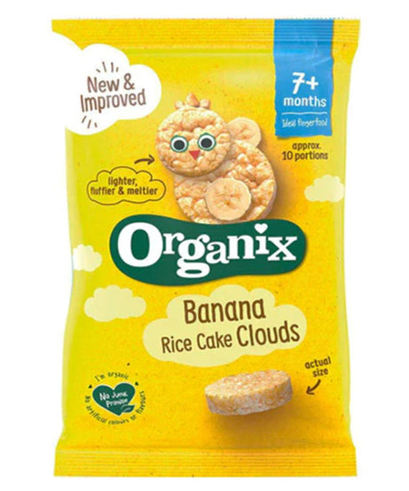 Organix Banana Rice Cake Clouds For 7+ Months - 40g - MINIMEE KIDS
