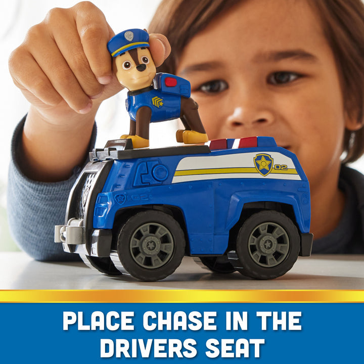 PAW Patrol Chase Patrol Cruiser - Eco-Friendly Police Car Toy for Kids Ages 3 and Up