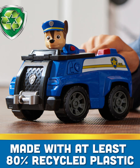 PAW Patrol Chase Patrol Cruiser - Eco-Friendly Police Car Toy for Kids Ages 3 and Up