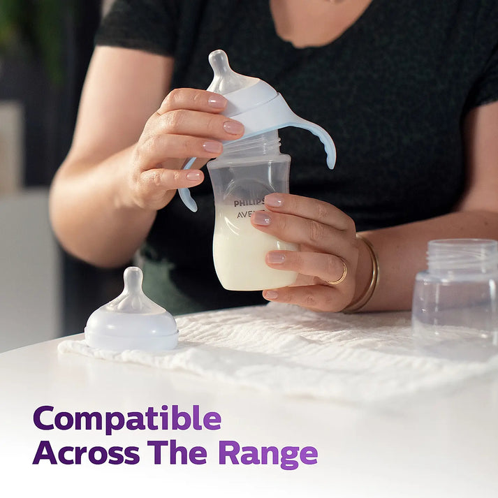 Philips Avent Natural Response Feeding Bottle - Anti-Colic - 125 ml | Flow 2 Nipple - Transparent - 0M+ - MINIMEE KIDS
