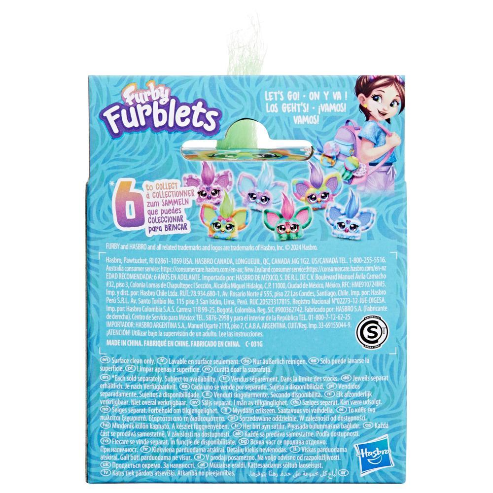 Hasbro Furby Furblets Pix-Elle Mini Electronic Plush Toy for Kids 6+ Years | 45+ Gamer Tunes & Sounds | Clip-On Keychain | Interactive Music Toy with Peekaboo Ears