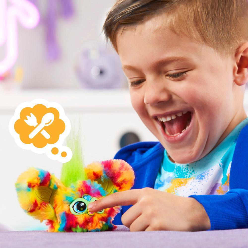 Hasbro Furby Furblets Pix-Elle Mini Electronic Plush Toy for Kids 6+ Years | 45+ Gamer Tunes & Sounds | Clip-On Keychain | Interactive Music Toy with Peekaboo Ears