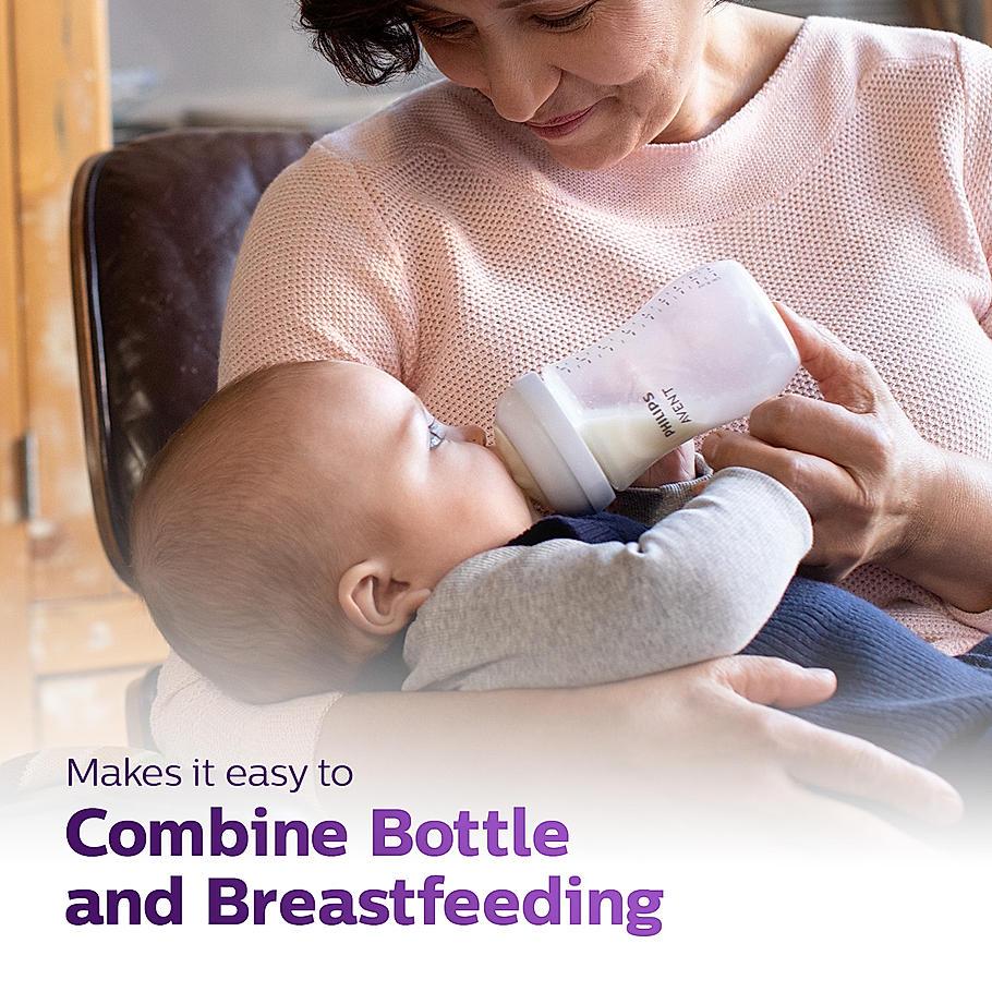 Philips Avent Natural Response Teat for 3 months and above | Flow 4 | Pack of 2 | BPA Free | SCY964/02