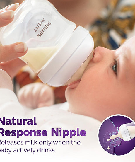 Philips Avent Natural Response Teat for 3 months and above | Flow 4 | Pack of 2 | BPA Free | SCY964/02 - MINIMEE KIDS
