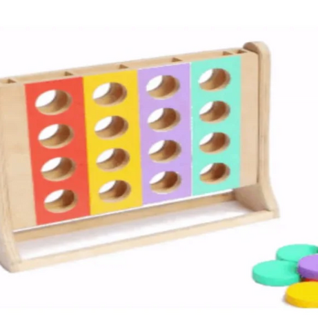 Curious Cub Wooden Colour Sorter Toy, Montessori-Inspired Educational Sorting Game with 16 Coins, Develops Color Recognition, Fine Motor Skills, and Concentration for Toddlers Aged 2+