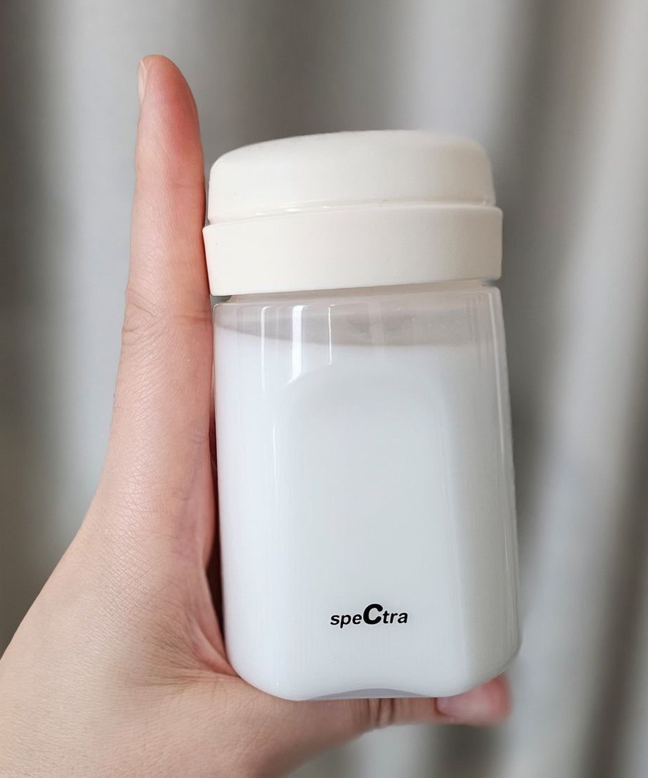 Spectra Breast Milk Storage Bottles – BPA-Free, Wide-Neck, Anti-Roll Design | Compatible with Spectra Breast Pumps (Except Wearable) | 2 Bottles of 160ml Each - MINIMEE KIDS