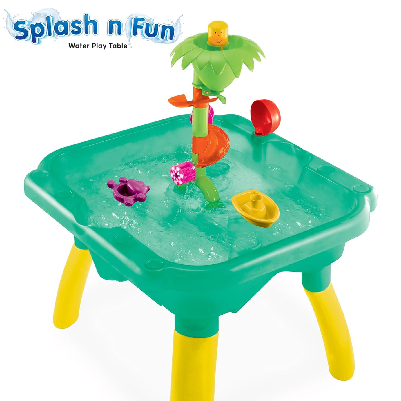 Funskool Giggles Splash n Fun Water Play Table | Interactive Kids Water Table with 10 Accessories | Educational Outdoor Toy for Toddlers 18M+