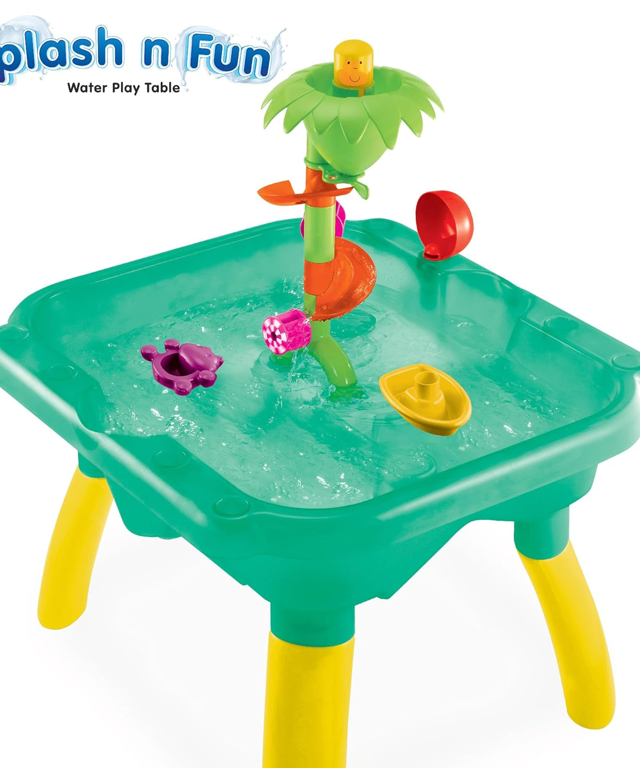 Funskool Giggles Splash n Fun Water Play Table | Interactive Kids Water Table with 10 Accessories | Educational Outdoor Toy for Toddlers 18M+ - MINIMEE KIDS
