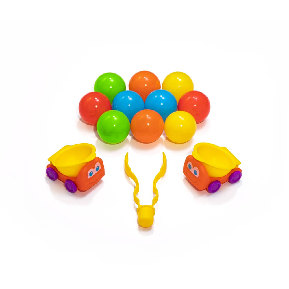 Step2 Ball Buddies Truckin' & Rollin' Play Table for Toddlers | 2+ Years | Fun Activity Table with Trucks, Balls, Tracks & Storage | Enhances Fine Motor Skills - MINIMEE KIDS