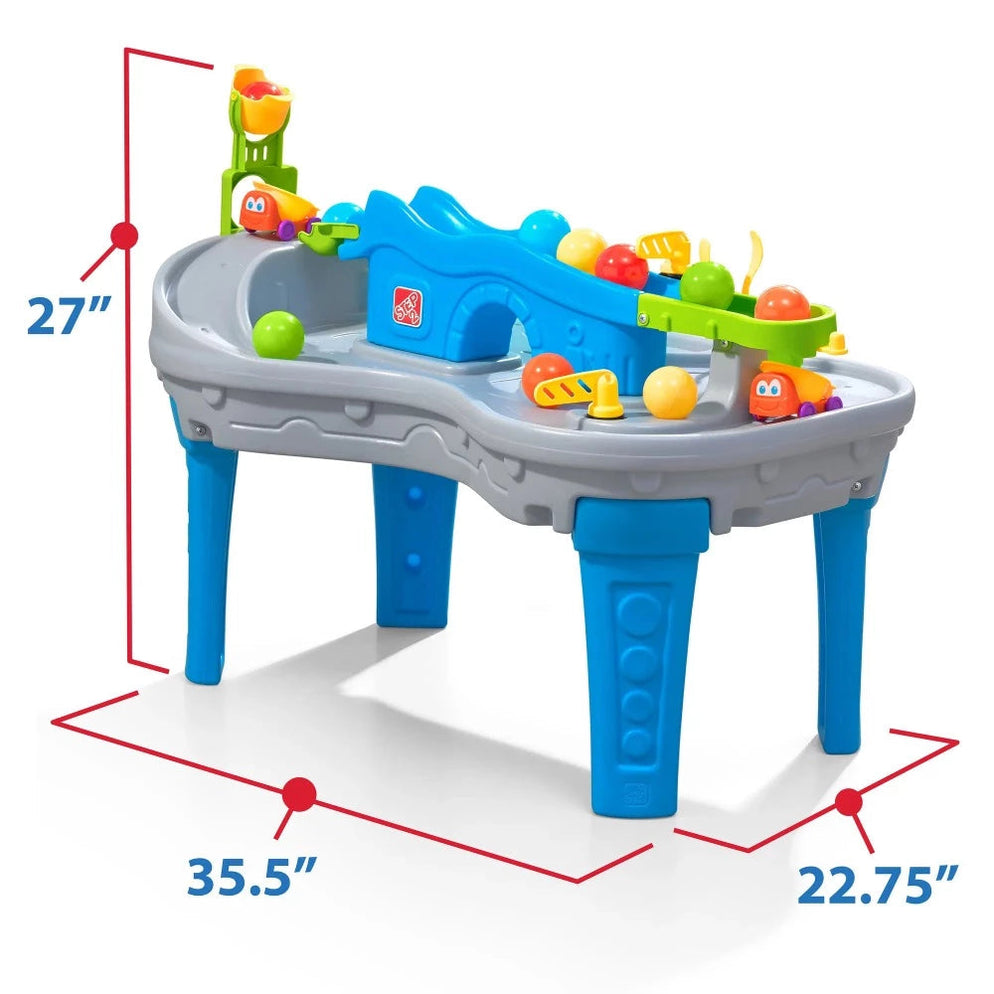 Step2 Ball Buddies Truckin' & Rollin' Play Table for Toddlers | 2+ Years | Fun Activity Table with Trucks, Balls, Tracks & Storage | Enhances Fine Motor Skills - MINIMEE KIDS