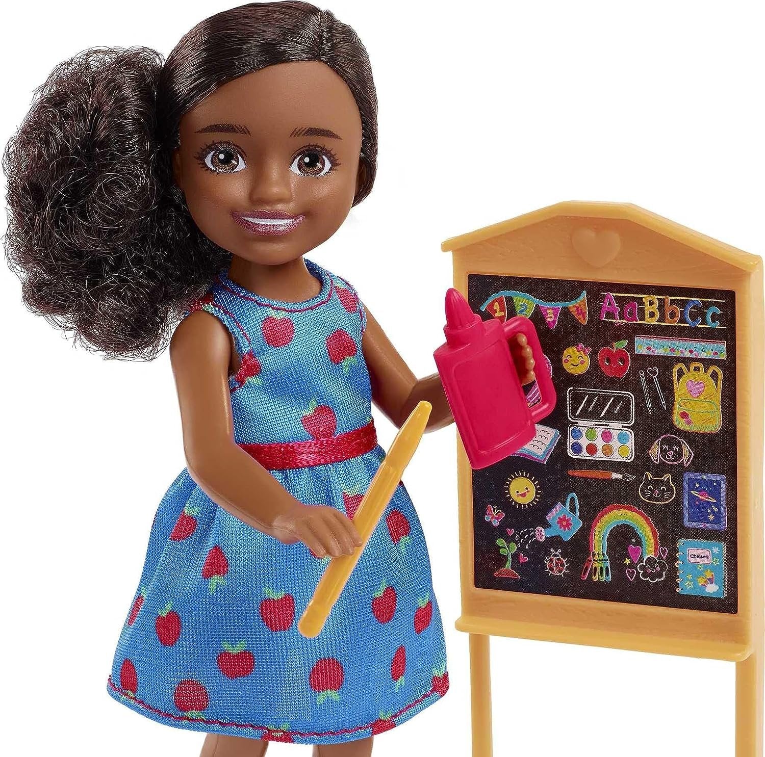 Barbie Chelsea Can Be… Teacher Doll – 6” Career Role Play Toy with Chalkboard, Globe & Accessories – Inspires Educational Fun for Kids 3+ Years