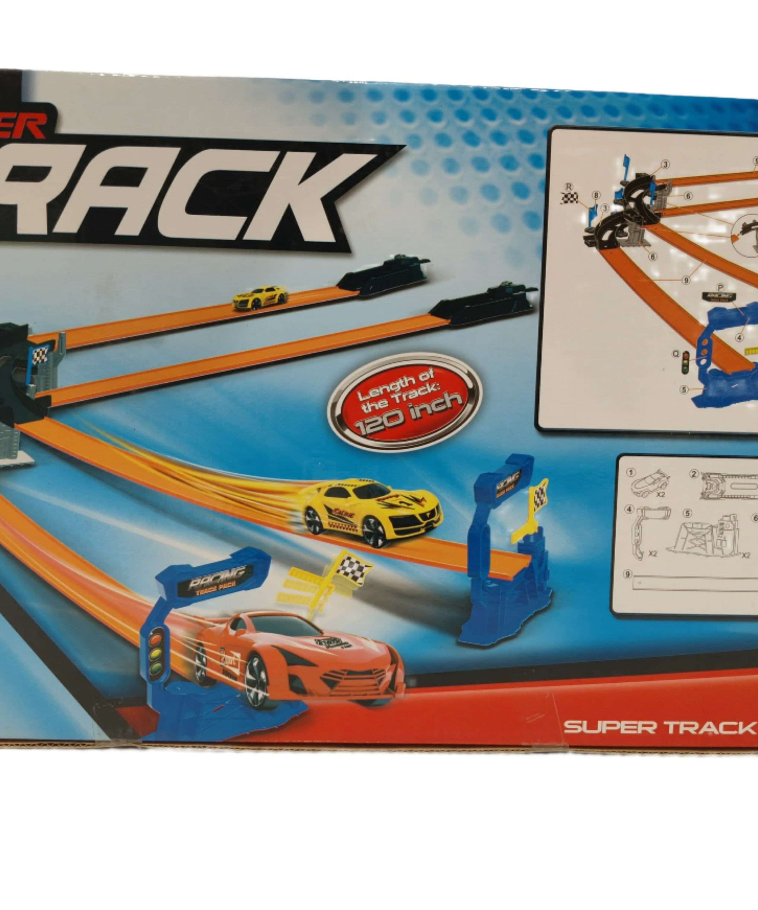 Tengleader Racing Power Track Set of 22 Pieces - Create Your Own Race Track 68823