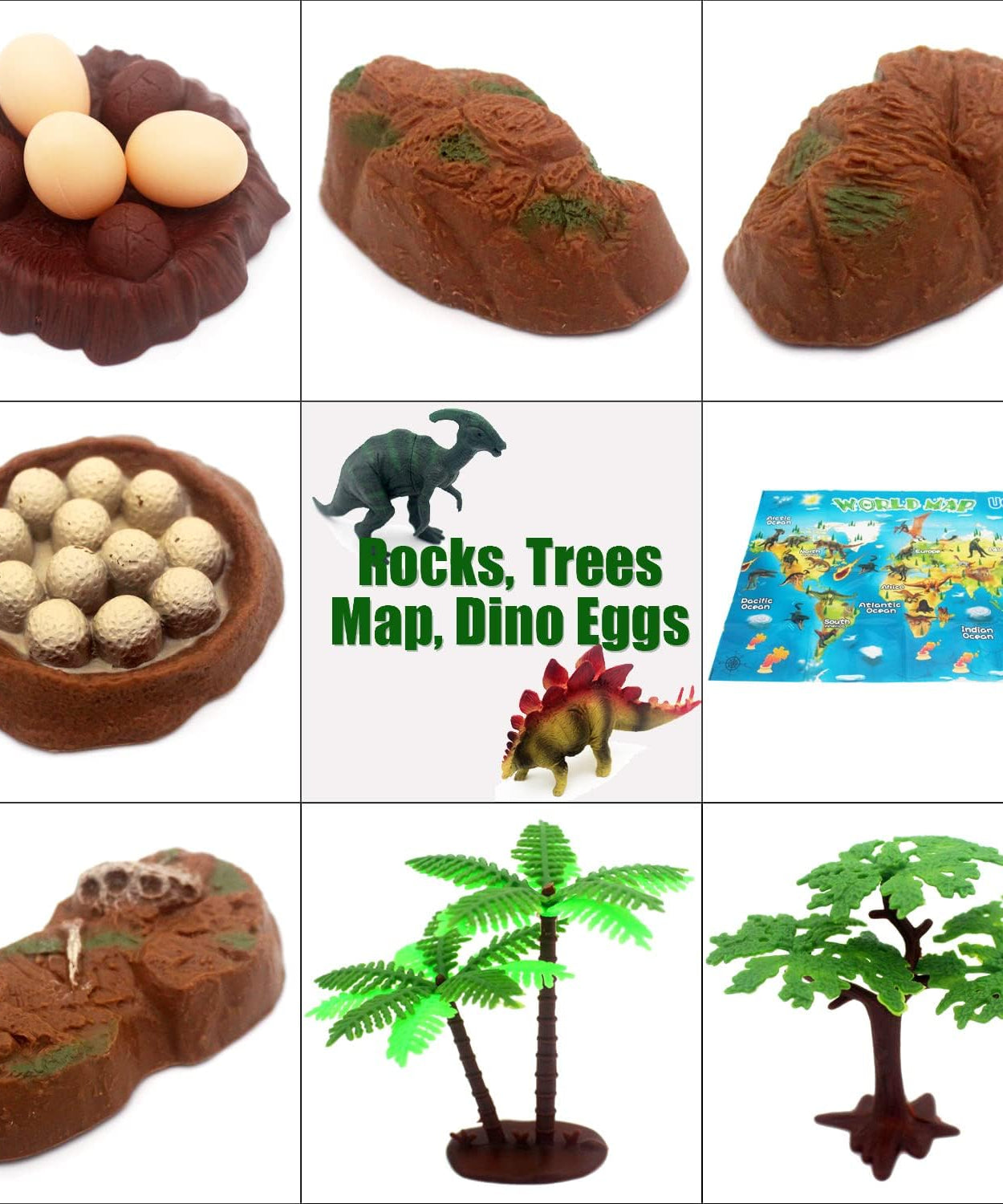 UCOK Dinosaur The World Dinosaur Type - 19 Pieces Set