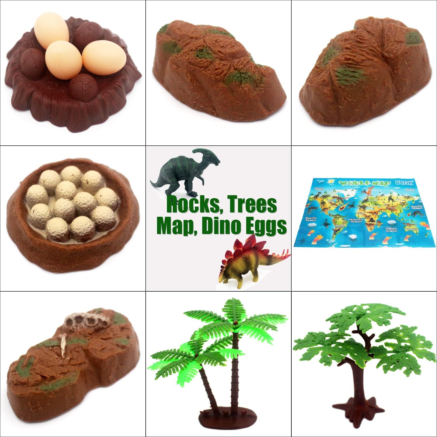 UCOK Dinosaur The World Dinosaur Type - 19 Pieces Set