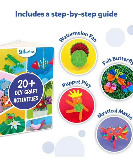 Skillmatics Ultimate Art & Craft Chest for Kids (Ages 6-13) | 20+ DIY Craft Activities - MINIMEE KIDS