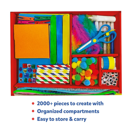 Skillmatics Ultimate Art & Craft Chest for Kids (Ages 6-13) | 20+ DIY Craft Activities