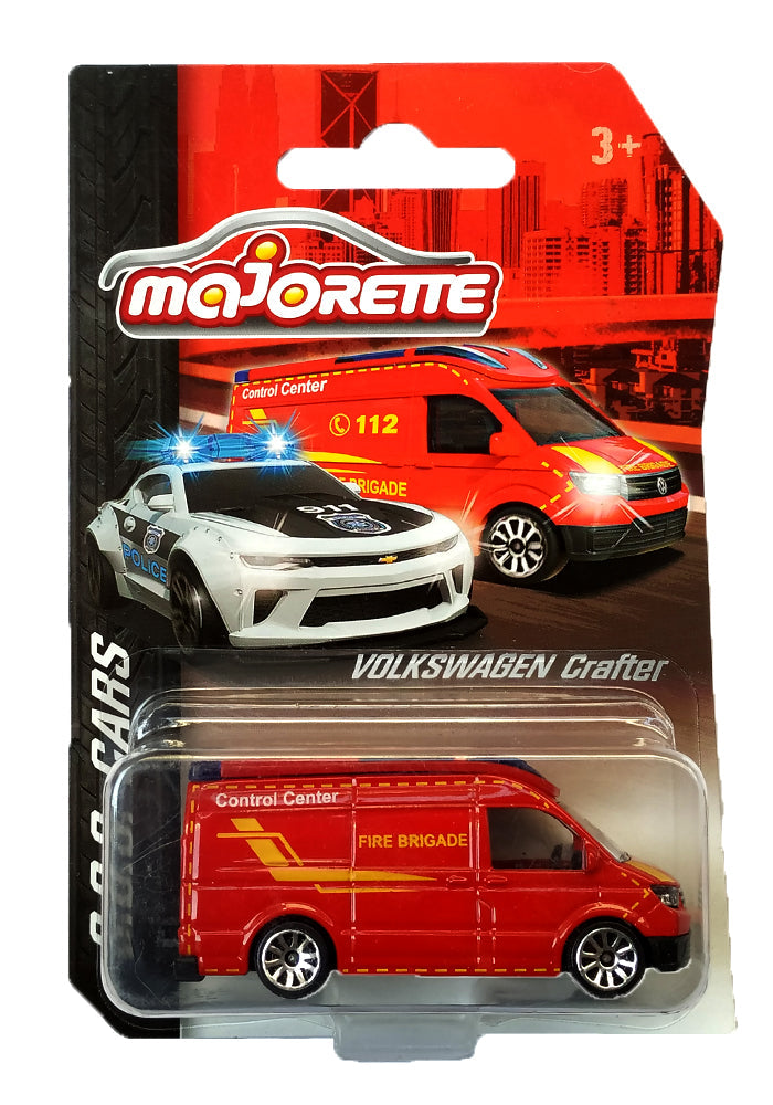Majorette SOS Cars - Set of 6 | Official Licensed Die-Cast Emergency Vehicles (Porsche, Camaro, Ambulance, Fire Truck, Police, SUV)