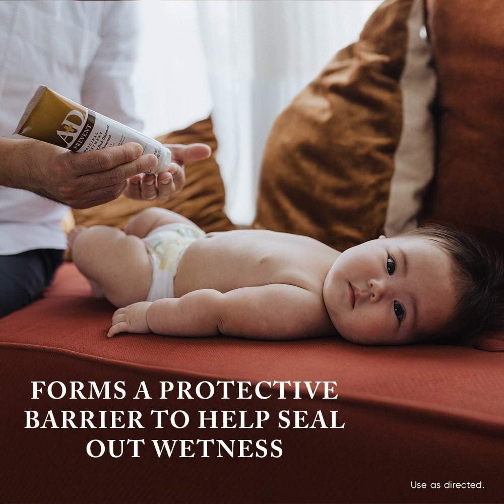 A+D Prevent Original Diaper Rash Ointment & Skin Protectant with Lanolin & Petrolatum – Prevents, Soothes & Moisturizes Baby Skin | 113g