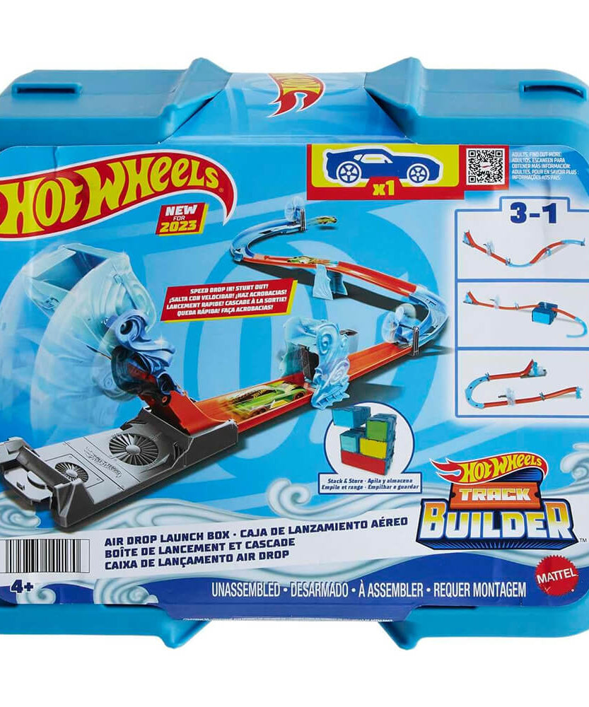 Hot Wheels Track Builder Air Drop Launch Box Unassembled Track Play set for 4+ Years