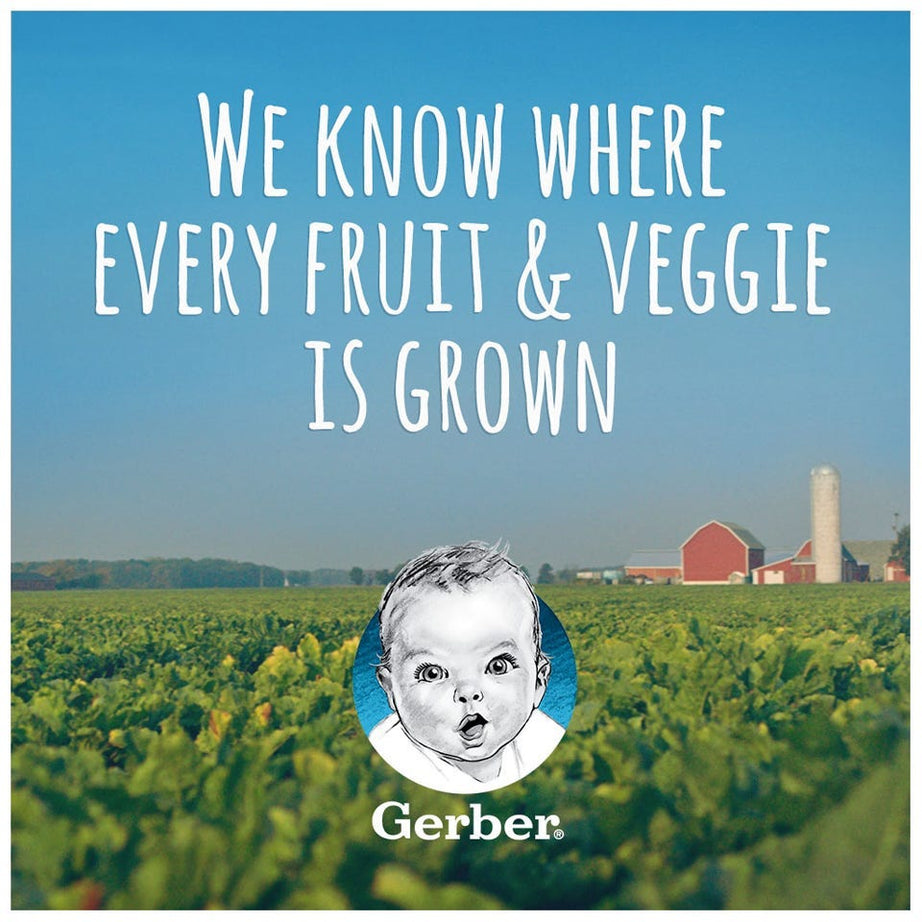 Gerber Natural Apple Mango Strawberry Puree for Toddlers 12+ Months - 99g