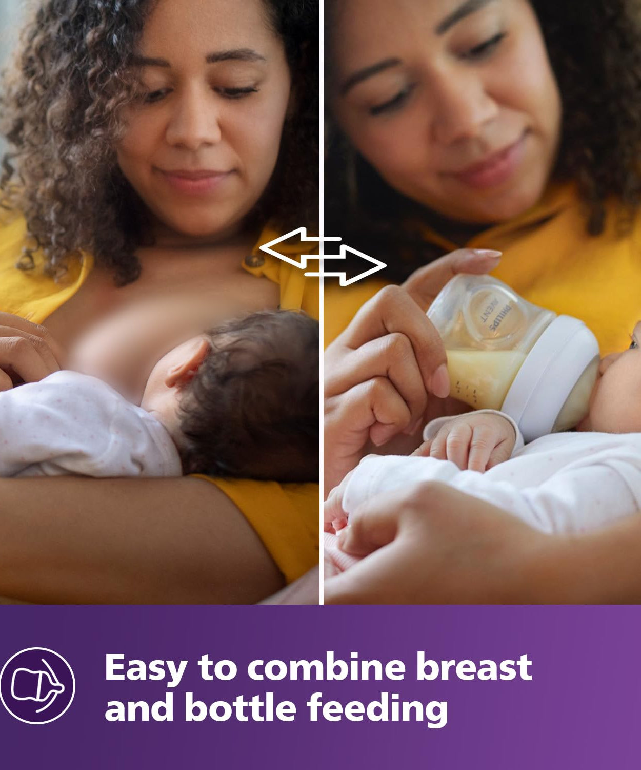 AVENT Philips Natural Response Baby Bottle - 260ml, BPA-Free Baby Milk Bottle for Newborns & Up, 1+ Months (Model SCY903/01) - MINIMEE KIDS