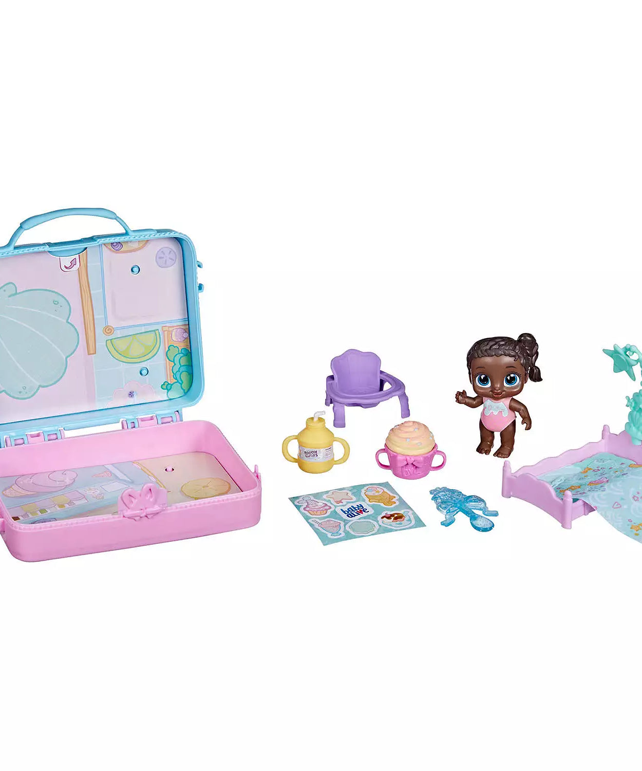 Hasbro Baby Alive Foodie Cuties, Sweets Series 1 - 3-Inch Doll with 10 Surprises, Lunchbox-Style Case, Portable Playset for Kids Ages 3+