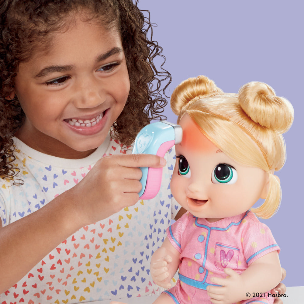 Baby Alive Lulu Achoo Doll - 12-Inch Interactive Doctor Play Toy with Lights, Sounds & Movements - Includes Doctor Station & Accessories - For Kids 3+ Years, Blonde Hair