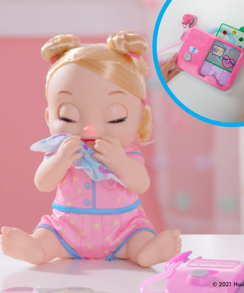 Baby Alive Lulu Achoo Doll - 12-Inch Interactive Doctor Play Toy with Lights, Sounds & Movements - Includes Doctor Station & Accessories - For Kids 3+ Years, Blonde Hair