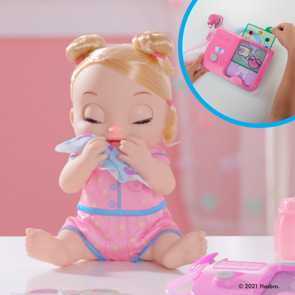 Baby Alive Lulu Achoo Doll - 12-Inch Interactive Doctor Play Toy with Lights, Sounds & Movements - Includes Doctor Station & Accessories - For Kids 3+ Years, Blonde Hair