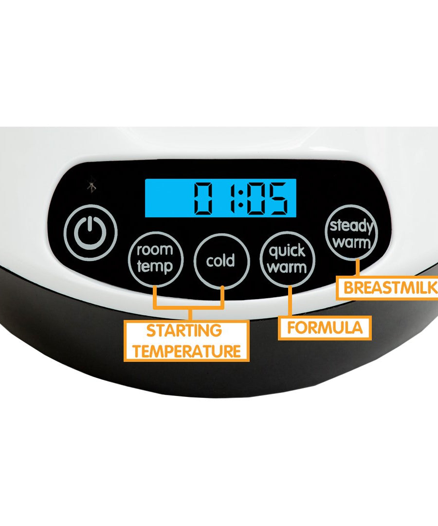 Baby Brezza Sterilizer Safe+ Smart Baby Bottle Warmer with Bluetooth - Birth to 36 Months - MINIMEE KIDS