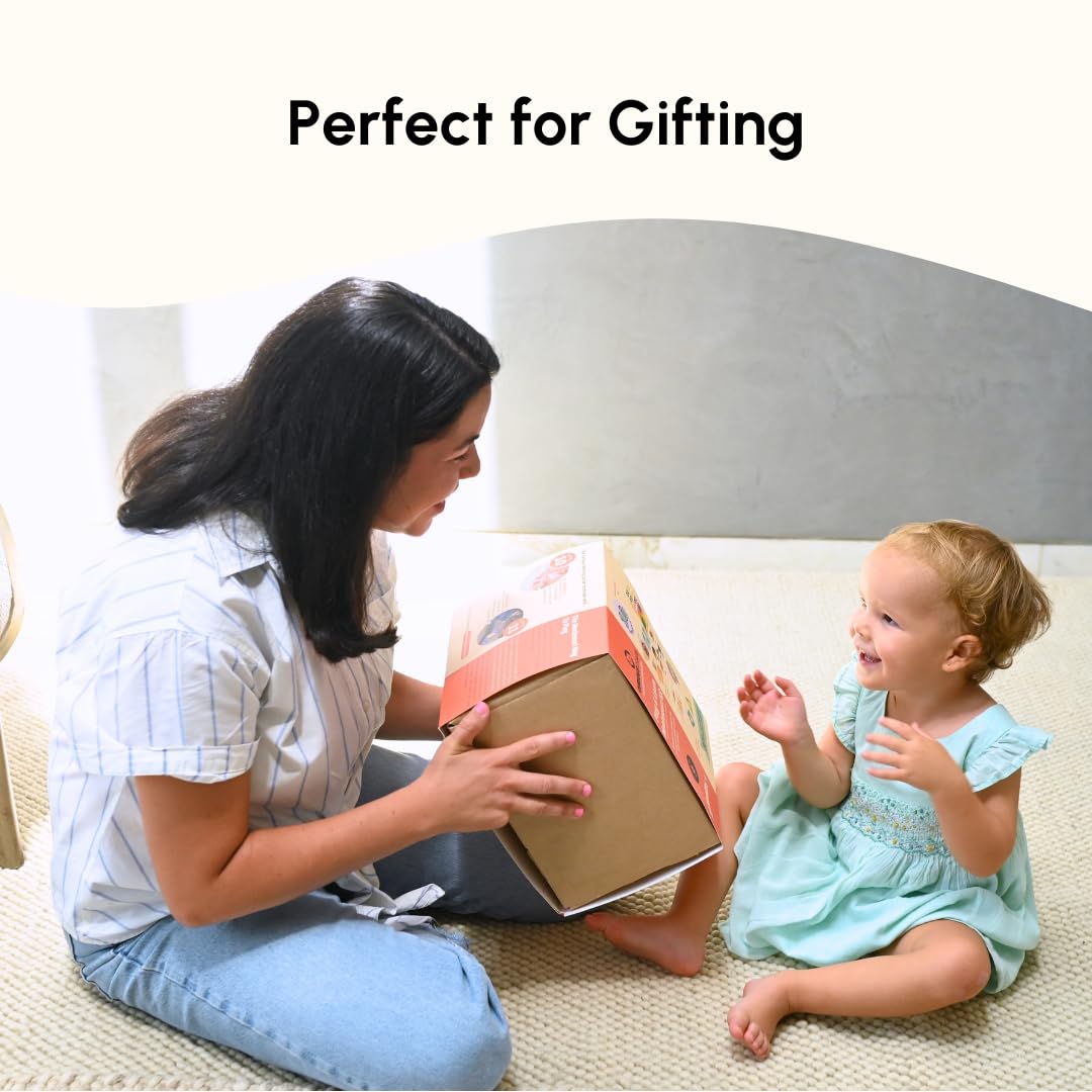 Curious Cub Wooden Balancing Scale, Educational Weighing Toy for Kids 3+ | Montessori-Inspired STEM Learning Game with Colorful Weights to Teach Balance, Mass, and Counting