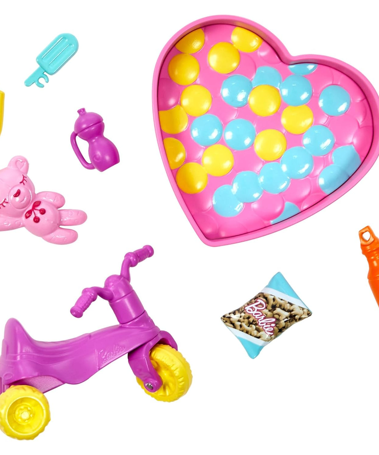Barbie Skipper Babysitters INC Playset with Bounce House, Swing & Tricycle – Fun Playground Adventure for Kids 3+ Years - MINIMEE KIDS