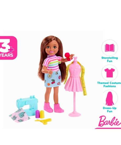 Barbie Chelsea Can Be… Fashion Designer Doll – 6” Career Role Play Toy with Themed Outfit & Accessories – Inspires Imaginative Play for Kids 3+ Years