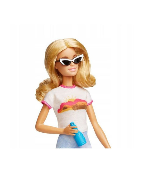 Barbie Doll and Accessories, ‘Malibu’ Travel Set with Puppy, 10+ Pieces, Working Suitcase, Blonde Hair, HJY18