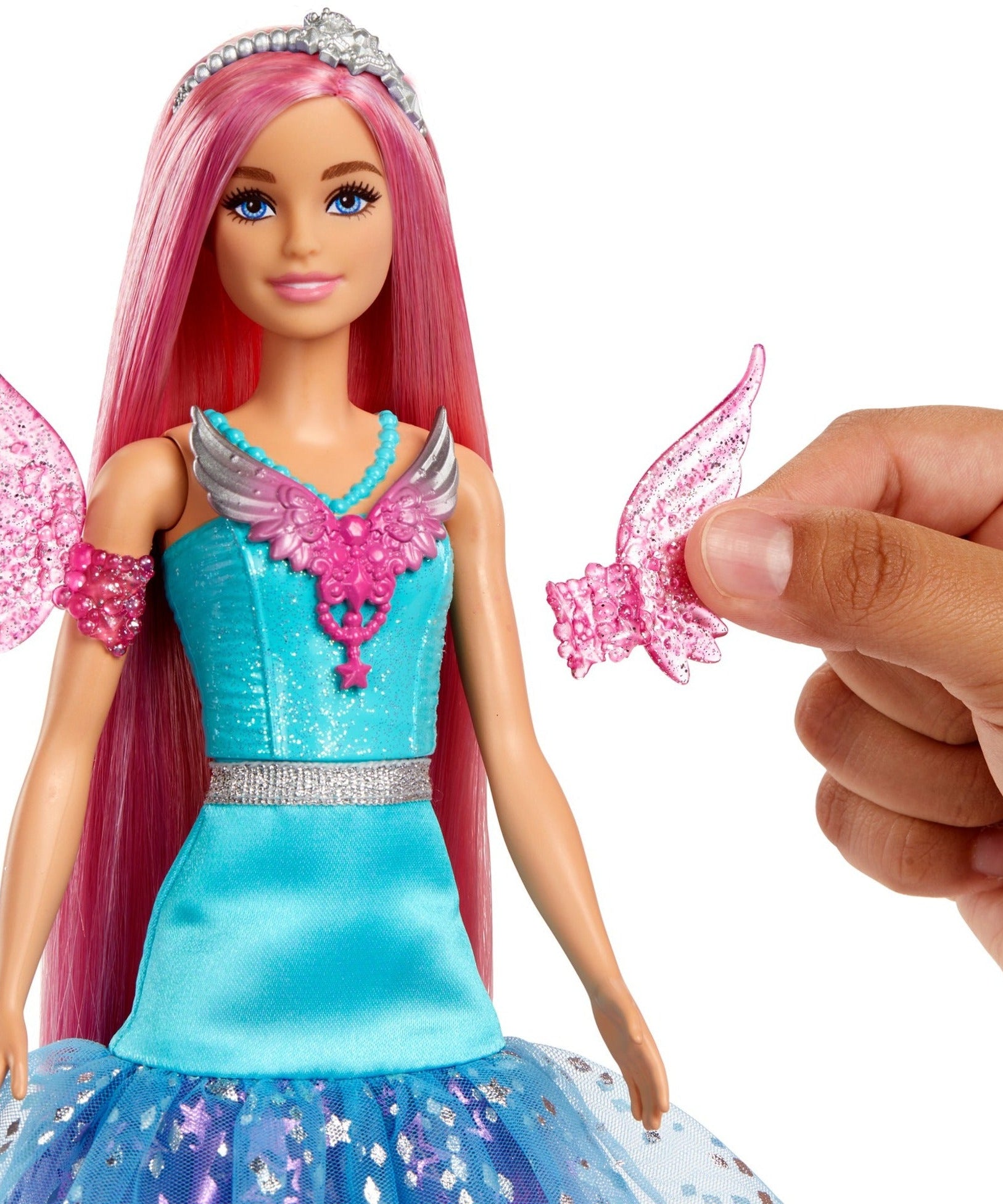 Barbie A Touch of Magic™ Malibu 30cm Doll – Fantasy Hair, Fairytale Dress & Adorable Pets for Magical Play | 3+ Years