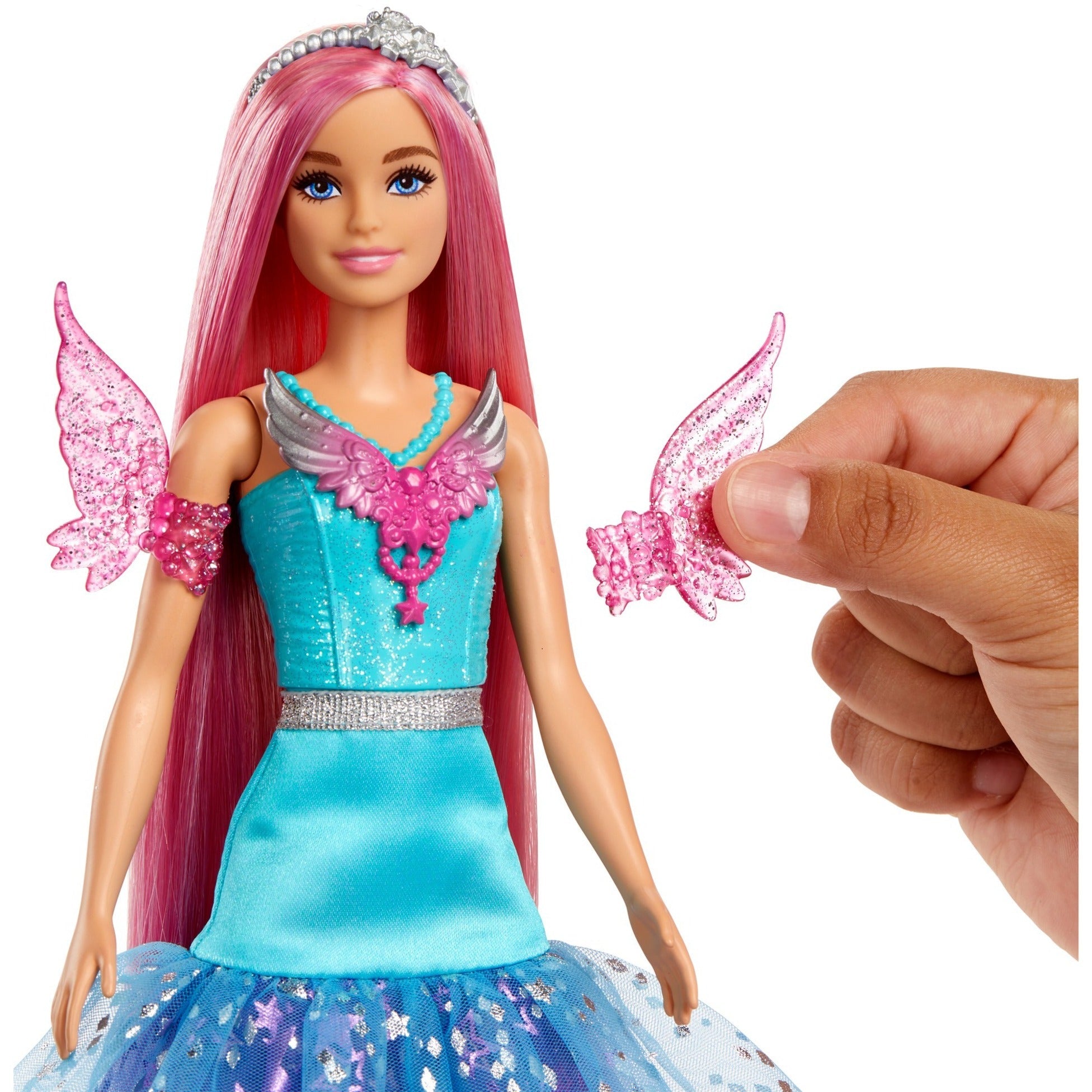 Barbie A Touch of Magic™ Malibu 30cm Doll – Fantasy Hair, Fairytale Dress & Adorable Pets for Magical Play | 3+ Years