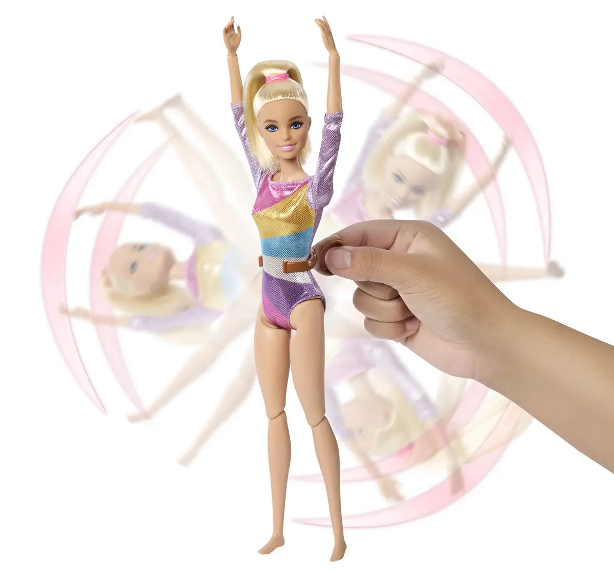 Barbie You Can Be Anything Gymnast Playset with Balance Beam, Flipping Feature & 10+ Accessories – Gymnastics Role Play Toy for Kids 3+ Years