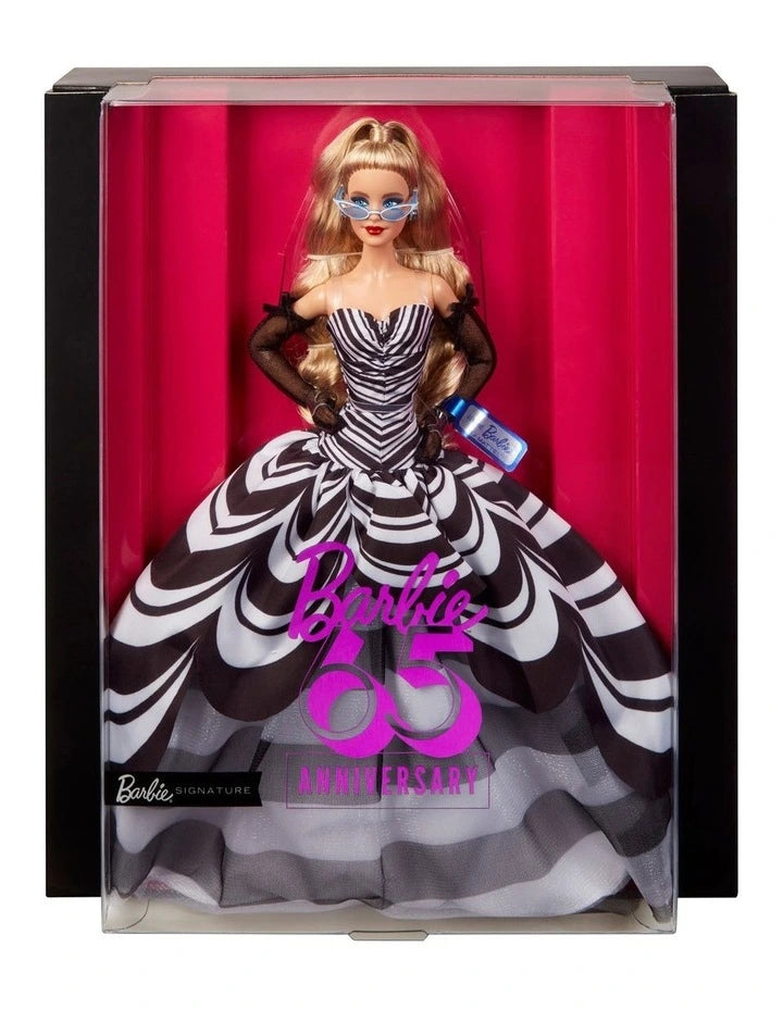 Barbie Signature 65th Anniversary Collectible Doll | Blonde Hair Gown - HRM58