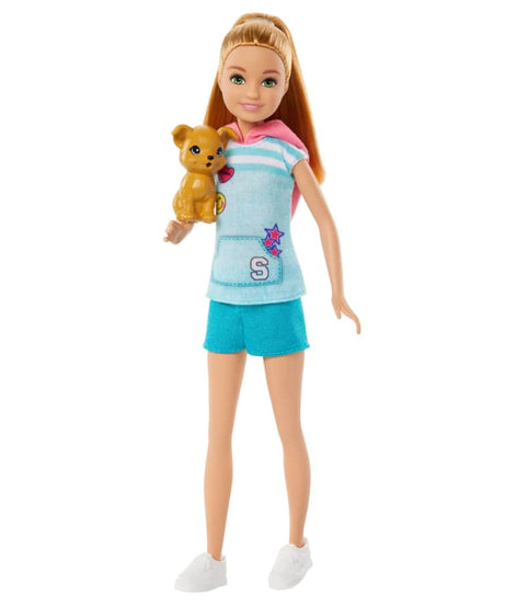 Barbie Stacie Doll with Pet Dog – Inspired by Barbie and Stacie to the Rescue Movie – Adventure Playset for Kids 3+ Years | HRM05