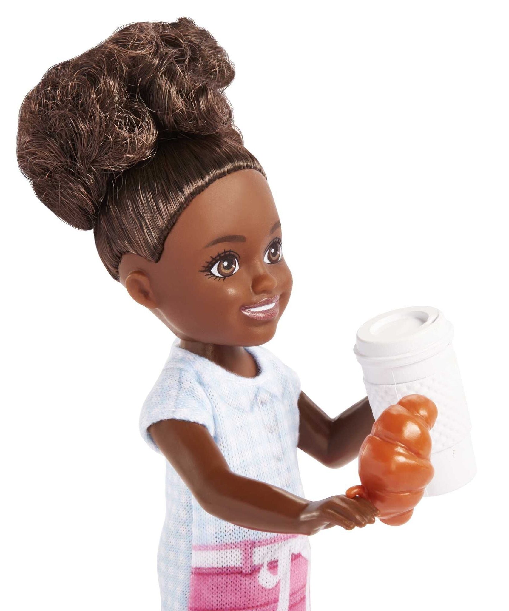 Barbie Chelsea Can Be… Barista 6" Doll Playset with Coffee Accessories – Fun Career Role-Playing Toy for Kids 3+ Years - MINIMEE KIDS