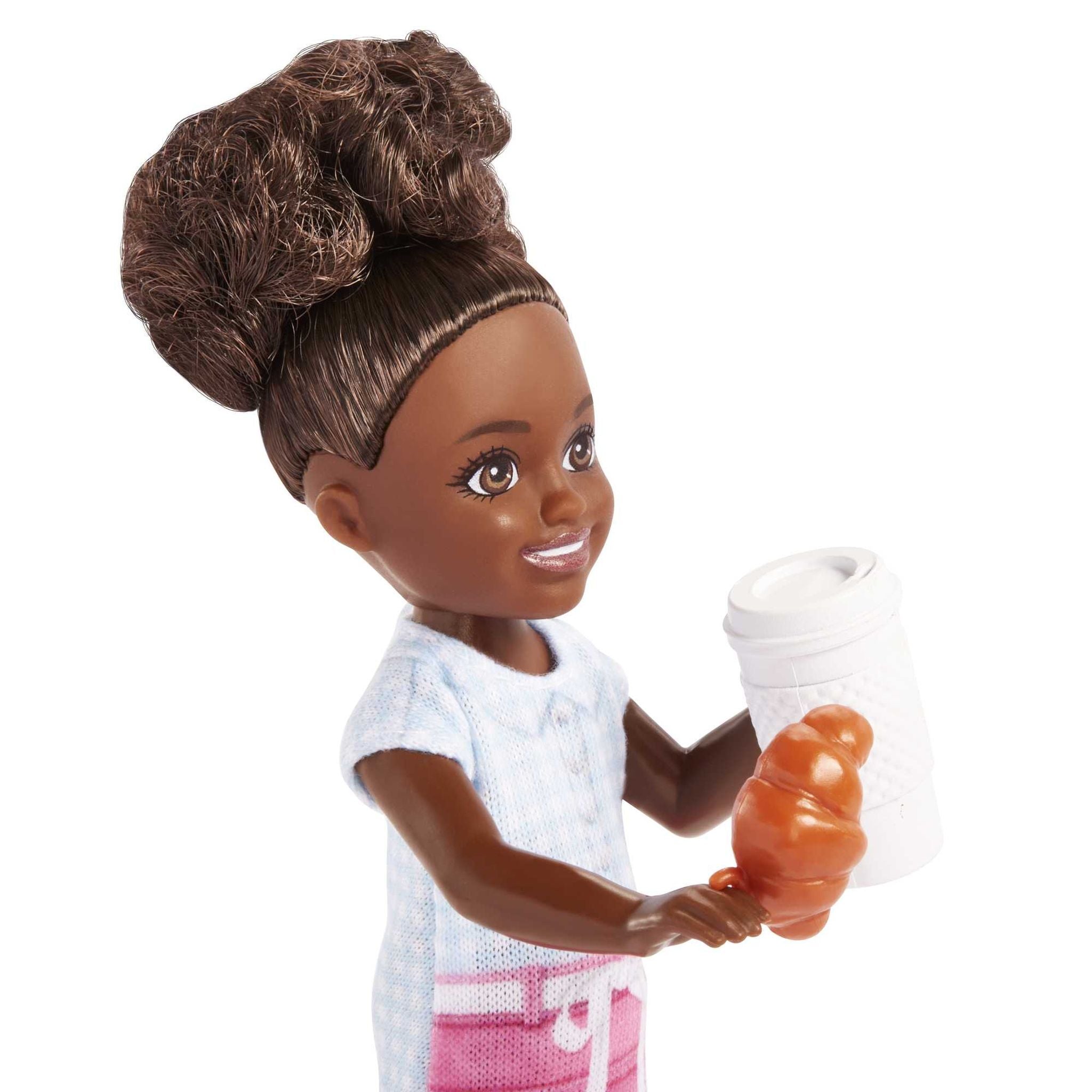 Barbie Chelsea Can Be… Barista 6" Doll Playset with Coffee Accessories – Fun Career Role-Playing Toy for Kids 3+ Years - MINIMEE KIDS