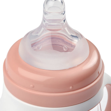 Beaba 2-in-1 Learning Bottle 210ml - Transition Bottle with Soft Spout and Handles for Babies | Leak-Proof and BPA-Free Training Bottle