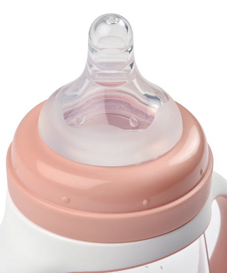 Beaba 2-in-1 Learning Bottle 210ml - Transition Bottle with Soft Spout and Handles for Babies | Leak-Proof and BPA-Free Training Bottle