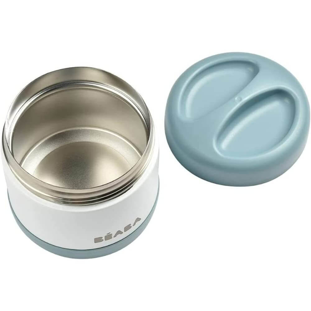 Beaba Thermo-Portion Stainless Steel Vacuum Insulated Food Jar - 500 ml | 4m+ | Keeps Food Warm & Cold