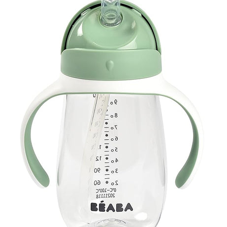 BEABA 2 in 1 Straw Cup & Sippy Cup For 8+ Months toddlers - 300ml