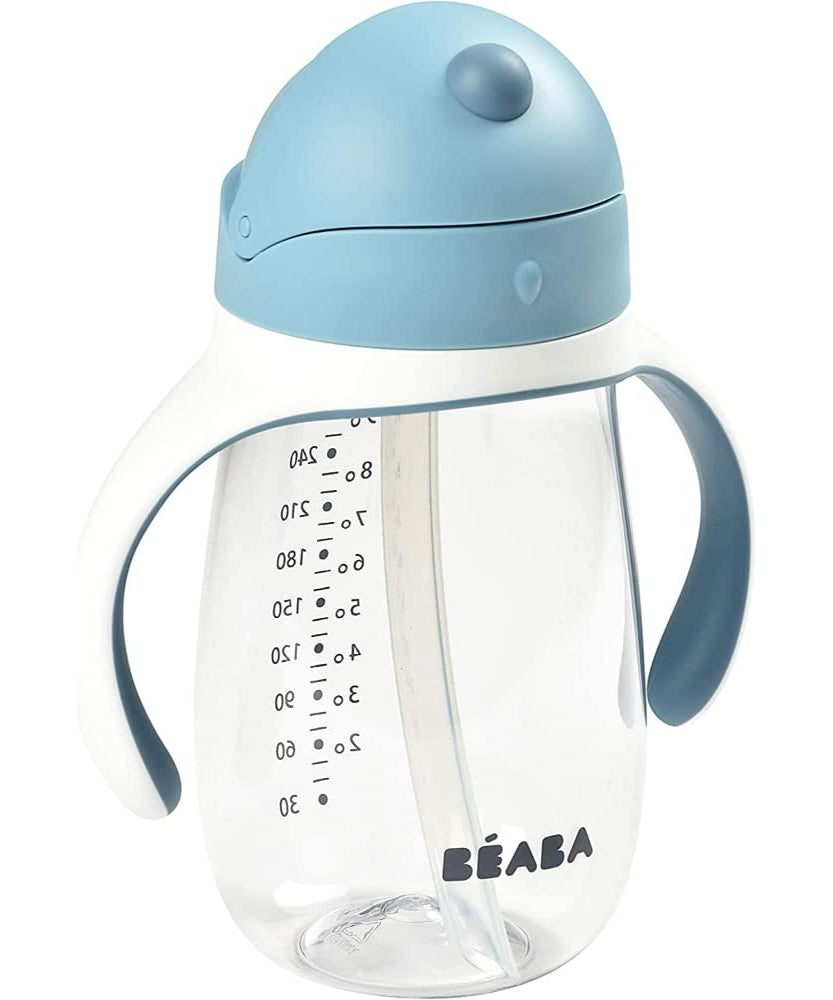 BEABA 2 in 1 Straw Cup & Sippy Cup For 8+ Months toddlers - 300ml