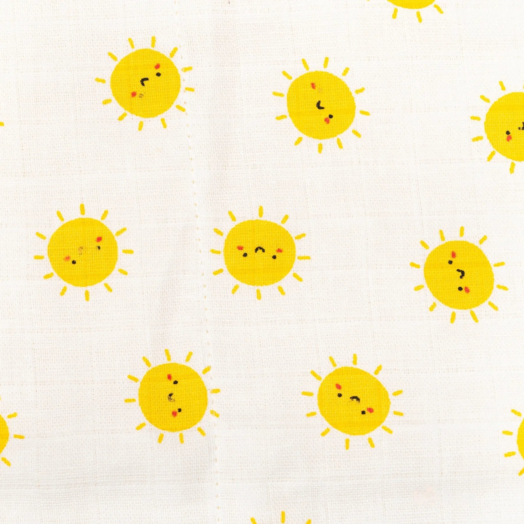 BeeLittle Sunny Day Organic Muslin Swaddle - 100 cm x 100 cm | Pure Cotton, Soft, Lightweight, and Breathable | Blanket for Newborns