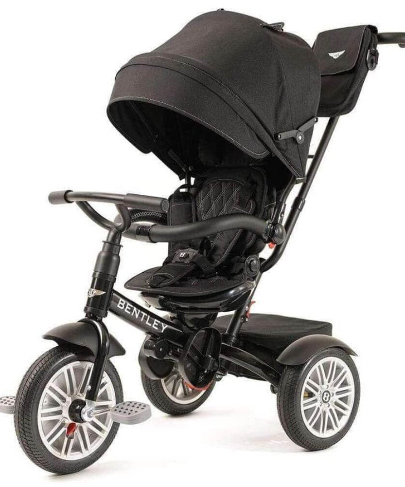Bentley Mulliner 6-in-1 Convertible Baby Tricycle and Stroller – Luxury Baby Ride with Multiple Modes and Premium Design - MINIMEE KIDS